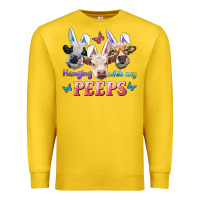 Lemon Hanging With My Peeps Cows Premium Sweatshirt - RanaPortraitStore