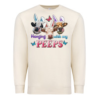Sandshell Hanging With My Peeps Cows Premium Sweatshirt - RanaPortraitStore