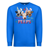 True Royal Hanging With My Peeps Cows Premium Sweatshirt - RanaPortraitStore