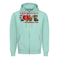 Seafoam let all that you do be done in love i corinthians Zipper Hoodie - NancyCooperArtShop