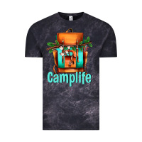 Cloud Black camp life camp backpack Vintage Tee - AdoDesignShop
