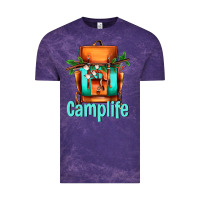 Cloud Purple camp life camp backpack Vintage Tee - AdoDesignShop