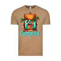 Vintage Coffee camp life camp backpack Vintage Tee - AdoDesignShop