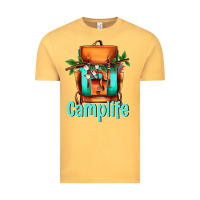 Vintage Mustard camp life camp backpack Vintage Tee - AdoDesignShop