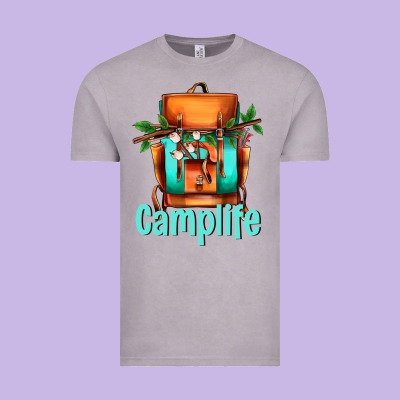 Camp Life Camp Backpack Vintage Tee Designed By Adodesignshop