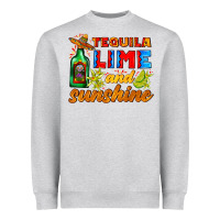 Heather Grey tequila lime and sunshine Heavyweight Sweatshirt - AdoDesignShop