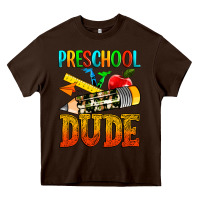 Chocolate Brown preschool dude Heavy Core Tee - texasbilliewilder