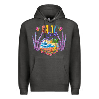 Charcoal Heather Salty soul Premium Hoodie - NancyCooperArtShop