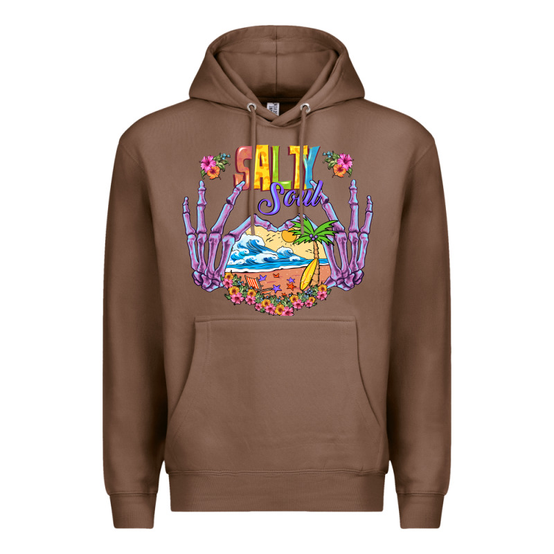 Salty Soul Premium Hoodie by NancyCooperArtShop | Teevron