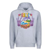 Heather Grey Salty soul Premium Hoodie - NancyCooperArtShop