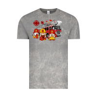 Cloud Rock fire truck gnomes Vintage Tee - Artiststas