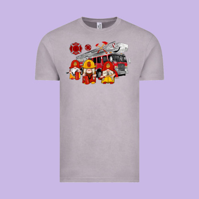 Fire Truck Gnomes Vintage Tee Designed By Artiststas