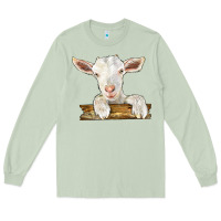 Matcha baby cashmere goat Long Sleeve Tee - LillyAllenDesigns