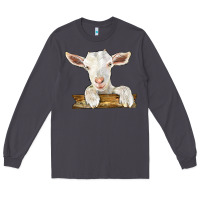 Smoke baby cashmere goat Long Sleeve Tee - LillyAllenDesigns