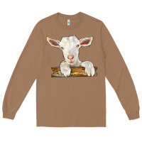 Toasted Coconut baby cashmere goat Long Sleeve Tee - LillyAllenDesigns
