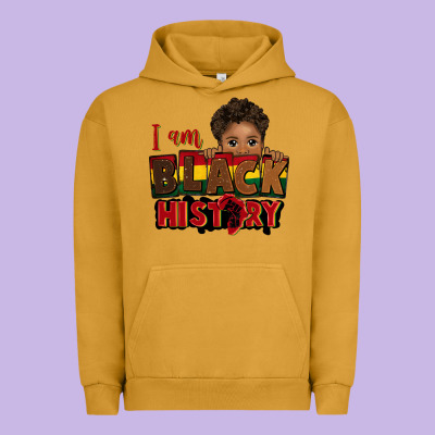 I Am Black History Black Boy Peekaboo Juneteenth Urban Hoodie Designed By Cowgirlartshop