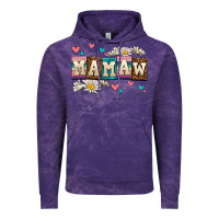 Cloud Purple daisy mamaw Vintage Hoodie - AdoDesignShop