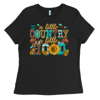 Black a little country a little hood Ladies Tee - texasbilliewilder