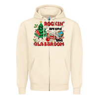 Sandshell rockin around the classroom Zipper Hoodie - MaliasSmallBusiness