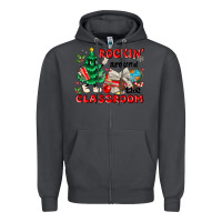 Smoke rockin around the classroom Zipper Hoodie - MaliasSmallBusiness