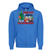 True Royal rockin around the classroom Zipper Hoodie - MaliasSmallBusiness