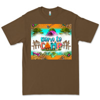 Cacao born to camp Premium Tee - Zillion Design Studio