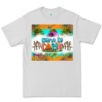 Dove Grey born to camp Premium Tee - Zillion Design Studio
