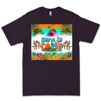 Plum born to camp Premium Tee - Zillion Design Studio