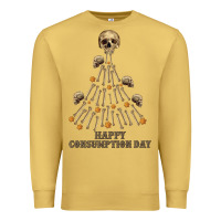 Antique Gold Happy Consumption Day Premium Sweatshirt - RanaPortraitStore