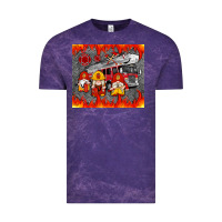 Cloud Purple fire truck gnomes Vintage Tee - Artiststas