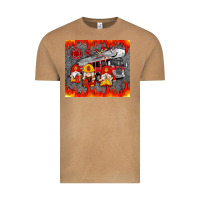 Vintage Camel fire truck gnomes Vintage Tee - Artiststas