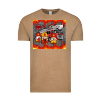 Fire Truck Gnomes Vintage Tee | Teevron