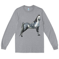 Heather Grey Tennessee Walking Horse Long Sleeve Tee - LillyAllenDesigns
