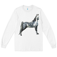 White Tennessee Walking Horse Long Sleeve Tee - LillyAllenDesigns