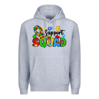 Heather Grey support squad Premium Hoodie - JahusDesignShop