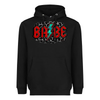 Black lightning bolt babe Heavyweight Hoodie - Jasminsmagicworld