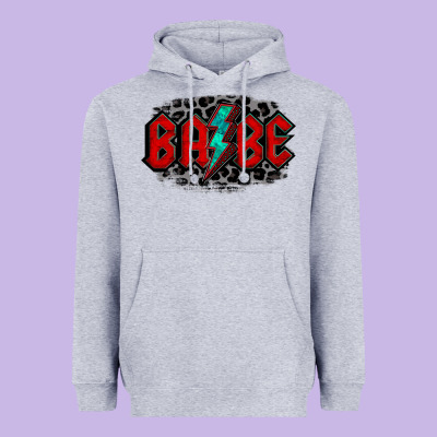 Lightning Bolt Babe Heavyweight Hoodie Designed By Jasminsmagicworld
