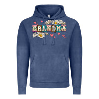 Vintage Denim daisy grandma Vintage Hoodie - AdoDesignShop