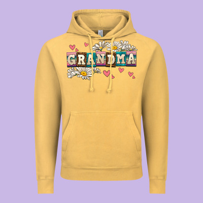 Daisy Grandma Vintage Hoodie Designed By Adodesignshop
