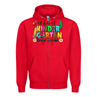 Red watch kindergarten home is come Zipper Hoodie - NancyCooperArtShop
