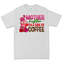 Dove Grey mother hustler wt a side of coffee Premium Tee - texasbilliewilder