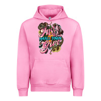 Fuchsia Pink Just a small town girl Urban Hoodie - HowdyJamesFarm