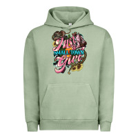 Pigment Oil Green Just a small town girl Urban Hoodie - HowdyJamesFarm