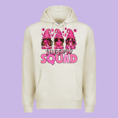 Breast Cancer Afro Gnomies Support Squad Premium Hoodie Designed By Texasbilliewilder