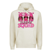 Oatmeal Heather breast cancer afro gnomies support squad Premium Hoodie - texasbilliewilder