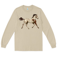 Mushroom Appaloosa Horse Long Sleeve Tee - LillyAllenDesigns