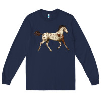 Navy Appaloosa Horse Long Sleeve Tee - LillyAllenDesigns