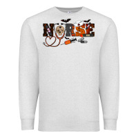 Oatmeal Heather Halloween Nurse Premium Sweatshirt - RanaPortraitStore