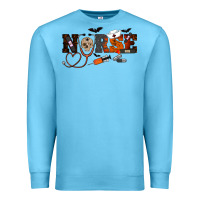 Ocean Blue Halloween Nurse Premium Sweatshirt - RanaPortraitStore