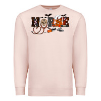 Pale Pink Halloween Nurse Premium Sweatshirt - RanaPortraitStore